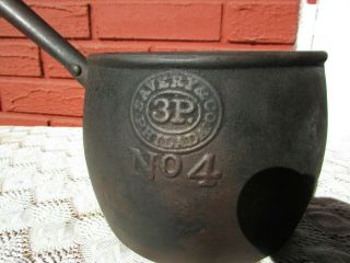 Antique Savery & Co No.  4 Cast Iron Cooking Pot 2