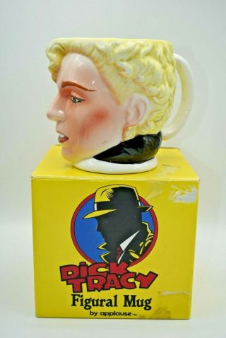Vintage Dick Tracy Breathless Ceramic Figural Mug By Applause