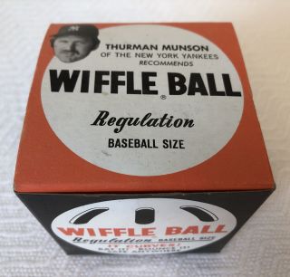 Yankees Thurman Munson Wiffle Vintage Box And Ball Man Cave Decor