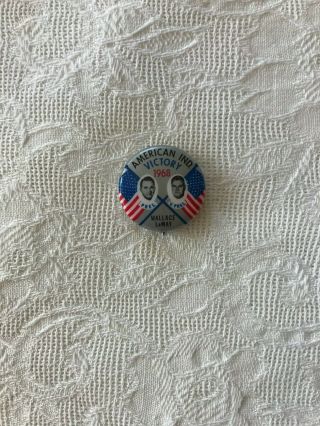Vintage Wallace / Lemay Political Campaign Button Pin Back Presidential Election