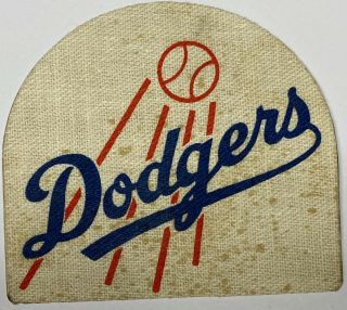 1950s Brooklyn Dodgers 2.  5x2.  75 Inch Decal Baseball Post Cereal Mini Pennant