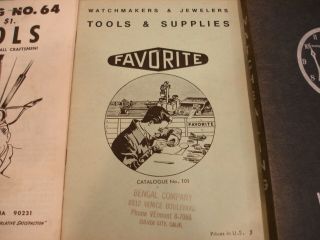 Vintage Watch Repair Book Watchealing And Catalogs 3