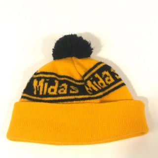 Midas Mufflers Toque Vintage Winter Hat Pom - Pom Ski Knit Cap - Hbx10