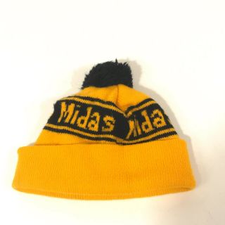 Midas Mufflers Toque Vintage Winter Hat Pom - Pom Ski Knit Cap - Hbx10 2