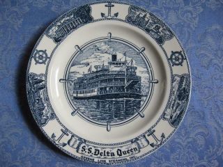 S.  S.  Delta Queen Greene Line Steamers,  Inc.  Ship Mardi Gras Ohio River Plate