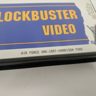 Vintage Blockbuster Video Former Rental VHS Air Force One 1997 Cult 2