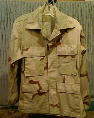 Vintage Usaf Us Air Force Desert Camo Shirt Jacket X - Small X - Short 34 " - 36 " Chest