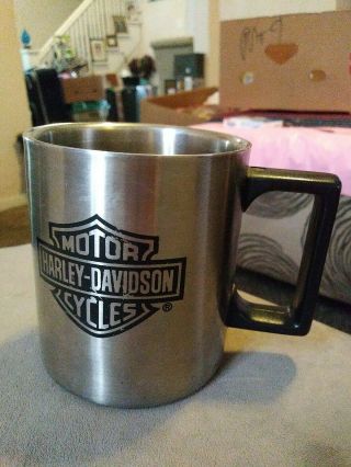 Harley - Davidson Motorcycle Oil Can Coffee Mug Stainless Steel Advertising Cup