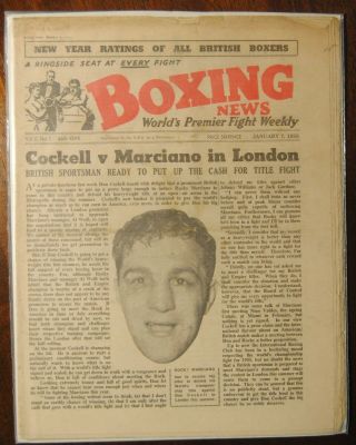 1955 Boxing News - Rocky Marciano Vs Don Cockell