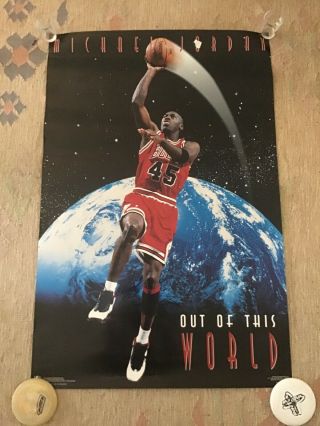1995 Michael Jordan - Out Of This World Poster,  23x35,  Costacos