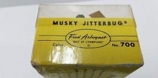 Vintage Fred Arbogast Musky Jitterbug Fishing Lure 700 3