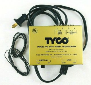 Vintage Tyco Model No.  899v Hobby Transformer - Ho Train Control Ac / Dc Hc