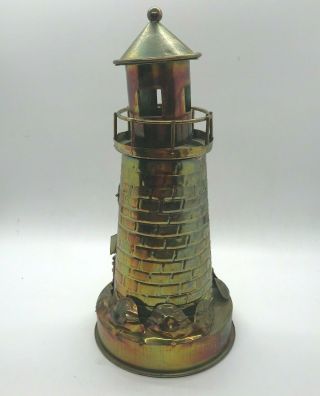 Vtg Berkeley Designs Copper Lighthouse Music Box You Light Up My Life