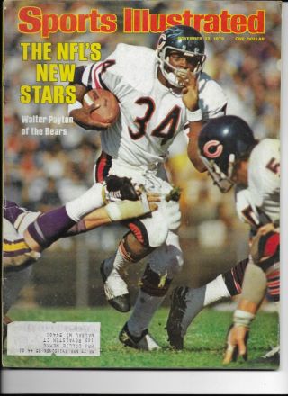 Sports Illustrated November 22,  1976 - Walter Payton Chicago Bears Rookie Vg,  /nm