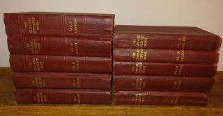 10 Vol.  Set The Standard Reference Work Hc Antique 1921