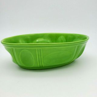 Vintage Haeger Pottery Green Oval Planter Pot Bowl Ceramic 3929 Table Key Dish