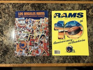 1985 & 1989 Los Angeles Rams Football Yearbook