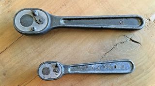 (two) Vintage Plomb Style 1/4 " And 3/8 " Ratchet Drivers