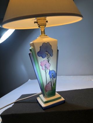 Clarice Cliff Lamp Authentic Vintage Art Deco Black Friday 99p Nr Clarice Cliff