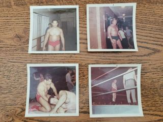 Vintage Pro Wrestling Color Photos (4) - 1970 