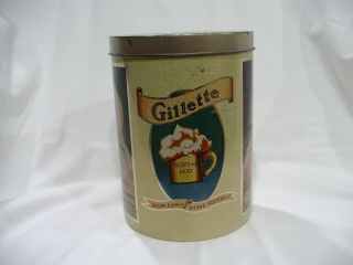 Gillette Cheinco Shaving Baby Safety Razor Tin Can Vintage Retro Collectible 3