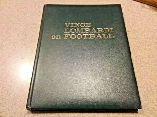 Vintage Nfl Green Bay Packers Vince Lombardi On Football Vol 1 Hardcover 1st Ed