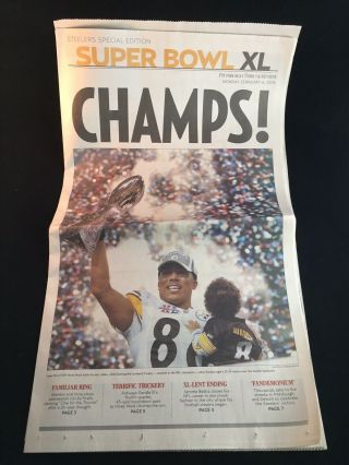 2006 Pittsburgh Steelers Bowl Xl Champions Pittsburgh Tribune Review