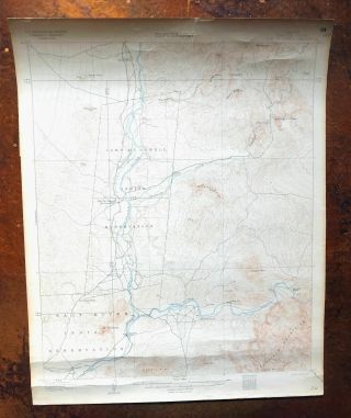 1906 Fort Mcdowell Fountain Hills Salt River Arizona Rare Antique Usgs Topo Map