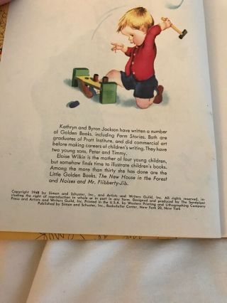 Vintage 1948 Little Golden Book BUSY TIMMY Edition G 3