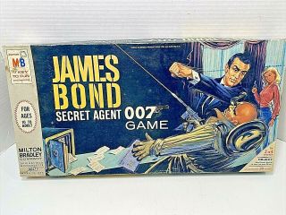 James Bond Secret Agent 007 Board Game Vintage 1964 Milton Bradley Sean Connery