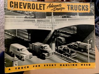 Chevrolet Advanced Designed Trucks Vintage Advertising Brochure Pamphlet 67 Page