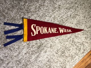 Vintage Spokane Washington Pennant 1960 