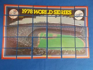 1979 Fleer Grand Slam Hi - Gloss Baseball Stickers (38) Full Puzzle Yankees Champ