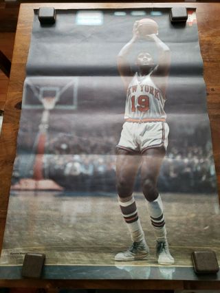 Vintage 1970 Willis Reed Sports Illustrated Poster York Knicks 9b3