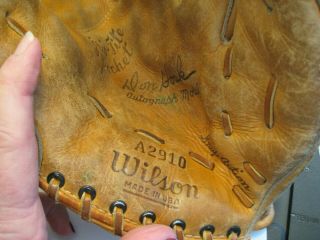 Vintage Wilson Baseball Glove Don Hoak Autograph Model Rh A2910