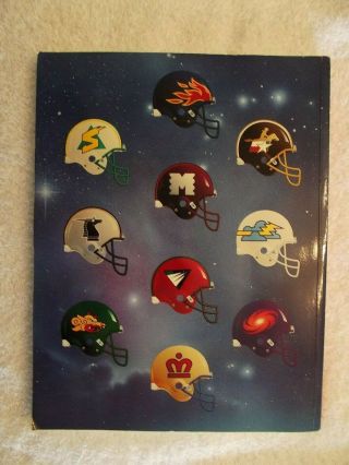 1991 Official Media Guide of the World League of American Football.  264 pages co 3
