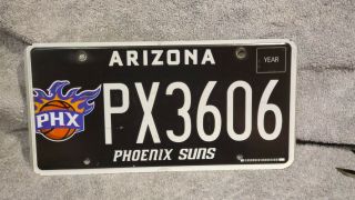 License Plate,  Arizona,  Specialty Phoenix Suns,  Px 3606