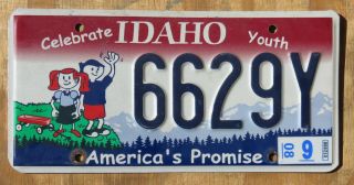 Idaho - Youth / Kids Special License Plate 2008 6629y