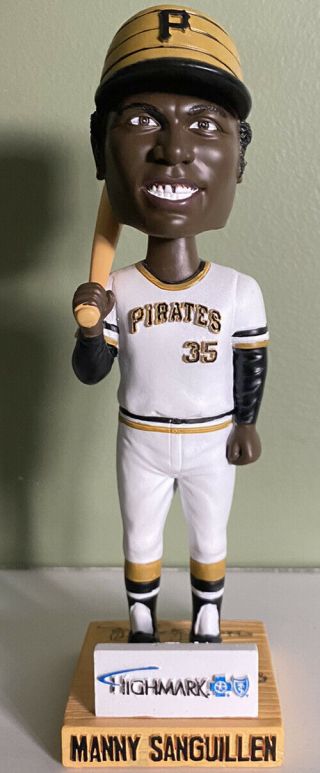 Autographed Manny Sanguillen Lumber Company Bobble Head - Pittsburgh Pirates