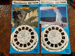 Vintage View - Master 3 - D Tour In Package Yellowstone 3 Reels Packet 1 And 2