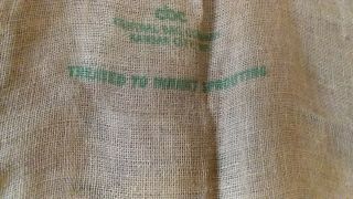 Vintage Burlap Sack 100 lb Potatoes BOONE ' S Grafton ND Red River Valley 3