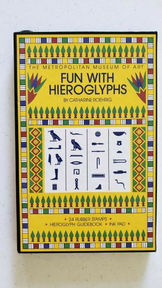 Vintage Fun With Hieroglyphics 24 Rubber Stamps The Metropolitan Museum Of Art