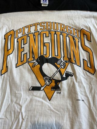 Vintage Pittsburgh Penguins T Shirt 1980s Logo 7 NHL 3