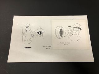 Vintage He - Man Masters Of Universe Production Model Pencil Drawing Art Motu 1