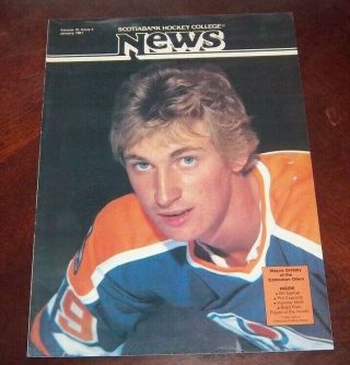 Scotiabank Hockey College News Vol 10 Issue 4 January 1981 Wayne Gretzky Cover