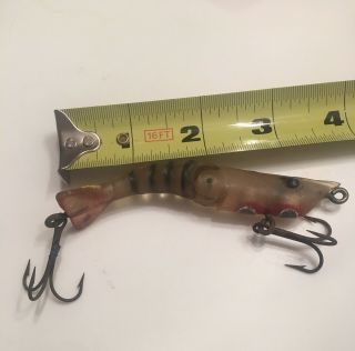 Old Ben Smith Jointed Shrimp Lure Hard Plastic - Florida Hard To Find 1940’s 2