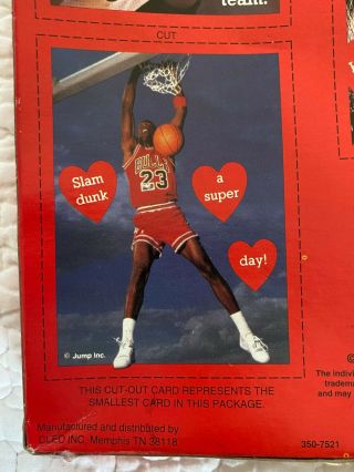 Vintage CLEO Michael Jordan Valentines Pack Of 32 Chicago Bulls NEW/SEALED MJ 23 3