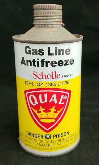 Vtg Gas Line Antifreeze.  Scholle Product.  Qual S78