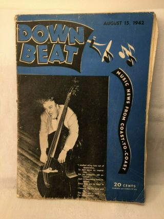 Set Of 2 Vintage Down Beat Magazines 1942