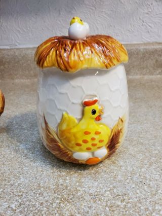 Vintage 1976 Japan Sears Roebuck And Co.  Ceramic Chicken Cannister